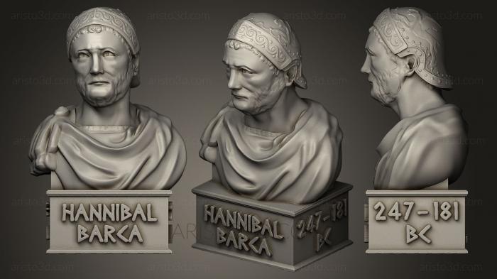 Busts and heads antique and historical (BUSTA_0052) 3D model for CNC machine